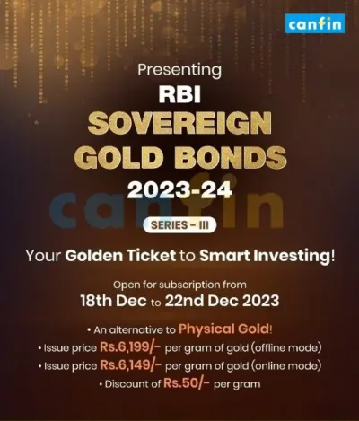 Sovereign Gold Bond (SGB) Scheme 2023-24