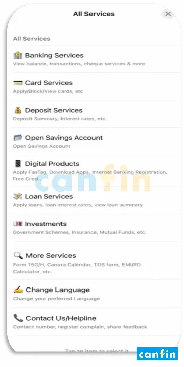 Canara Bank WhatsApp Banking, केनरा बैंक वाट्सऐप बैंकिंग, કેનરા બેંક વોટ્સએપ બેંકિંગ