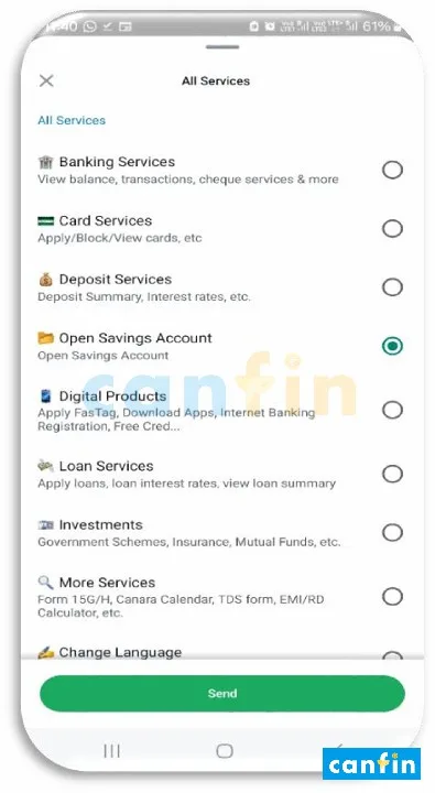 Canara Bank WhatsApp Banking, केनरा बैंक वाट्सऐप बैंकिंग, કેનરા બેંક વોટ્સએપ બેંકિંગ